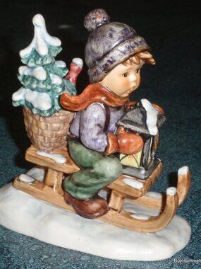"Ride Into Christmas" Goebel Hummel Figurine #396 TMK5 - CHRISTMAS GIFT!